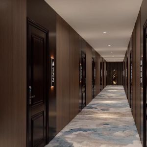 Eco-Friendly Wood-Plastic Composite Carbon Crystal Wall Panel with Geometric