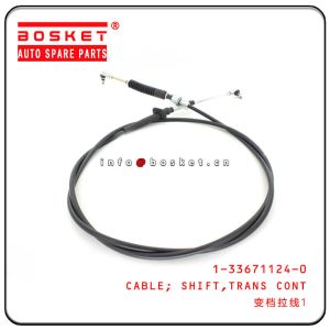 Cheap ISUZU FSR33 MBJ6T Transmission Control Shift Cable 1-33671124-0 1336711240 for sale