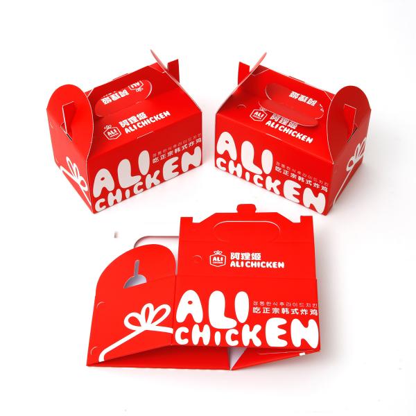 Custom Recycled Box Chips Disposable Fast Food Roast Take Away Box For