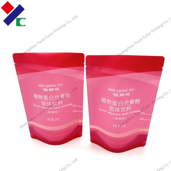 Quality Ny Pe Strench Material Stiff Standing Pouch With Zipper Hanghole Easy Tear wholesale