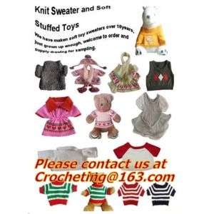 Handmade new style pure color crochet mou, Crochet Stuffed Toy Doll,knitting