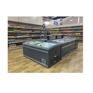 850L Large Supermarket Commercial Combination Island Fridges And Freezers