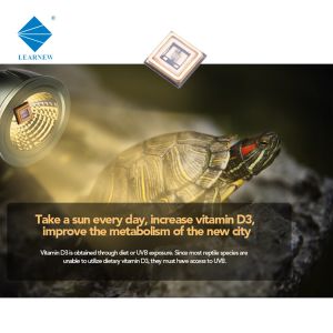 120deg Germicidal 1W 10-15mW UVB LED Chip 310nm 300nm For Phototherapy Lamp