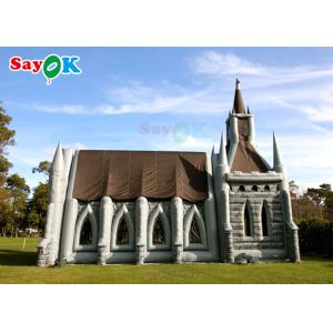 Inflatable House Tent Custom PVC Inflatable Dome Tent Quick Install Church House
