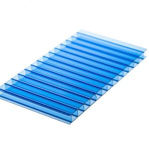 6mm to 10mm Blue Polycarbonate Sheet with Multi-Wall Structure for UV Protection