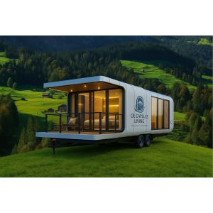 Modular 7 Luxury Prefab Steel Smart Tiny Space Capsule Home Prefabricated