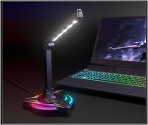 Quality USB Desktop Meeting Full Karaoke Esports Microphone 2 Table Lamp Adjustment wholesale