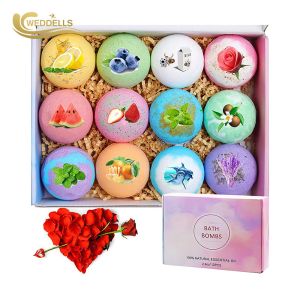 China 12 pcs Perfume 2.8 OZ Bath Bomb Gift Sets To Moisturizing Skin on sale
