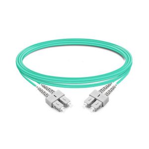 5m (16ft) Duplex OM3 Multimode OFNP Fiber Patch Cables SC UPC to SC UPC