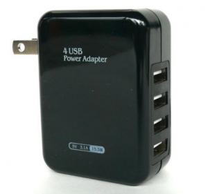 China 4 Port 3.1A USB Wall Charger AC power adapter 15w For iPhone Samsung iPod on sale