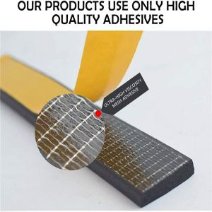 High Density Rubber Foam Weatherstrip Tape Soundproofing Door Seal