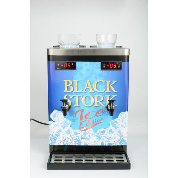 Quality black color double tank Liquor Tap Dispenser which can serve two different liquors at same time wholesale