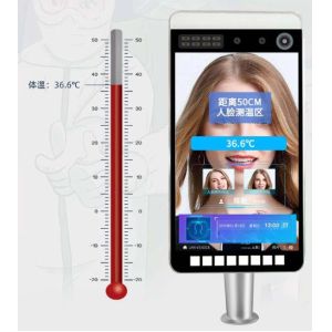 Outdoor 8 Inch Didplay Digital Signage Door Access System With Temperature Alarm