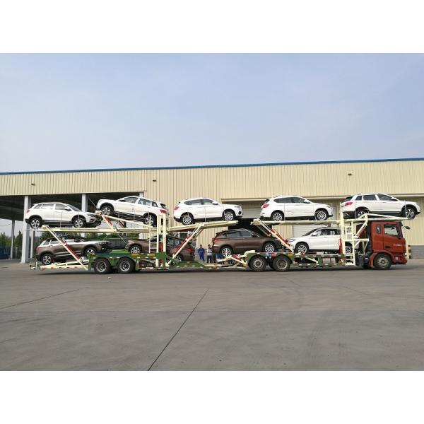 Quality Manual Operating Car Carrier Trailer With Hydraulic Lifting Double - Deck wholesale