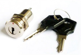 High security flat Small key switch lock for stage lamp