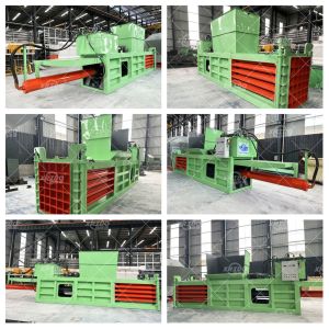 120T Automatic Horizontal Baler Hyd Cotton Compactor For Waste Plastic Bottles