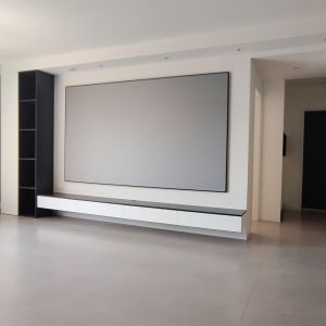 Thin Fixed Frame Screen Long Throw Home Theater Projection Screens 120 Inch