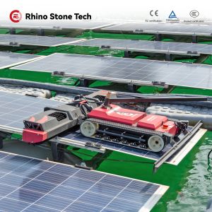 Cheap Crawler Rubber Tracke Solar Panel Cleaning Robot for Commercial &amp; Industrial Solar Farm for sale