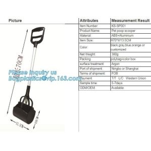 Cheap Clean Pick Up Pet Plastic Waste Tool,Factory Price Long Handle Dog Poop Scoop, Dog Accessories Pooper Scooper, foldable for sale