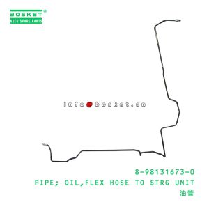 China 8-98131673-0 isuzu Brake Parts NPR Flex Hose To Steering Unit Oil Pipe 8981316730 on sale