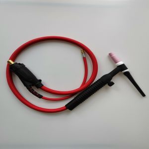 Cheap WP-26V-R 35-70 EU Plug TIG Torch kit Air Cooled Welding Gun with Gas Valve 200A Black Red for sale