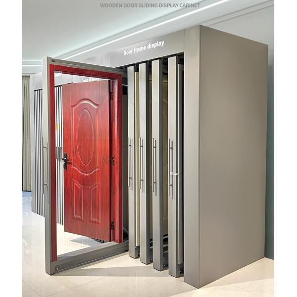 Quality 2545mm Display Cabinet Stand Customized Powder Coated Door Frame Display wholesale