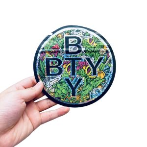 Resealable Die Cut Mylar Bags Round Shaped Bag For Custom Packaging