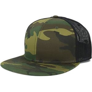 Common Fabric 3d Embroidery Camo Trucker Cap For Female