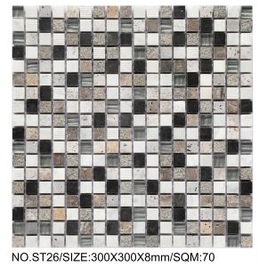 Elegant And Durable Square 300x300mm Natural Stone Mosaic For Bedroom and office