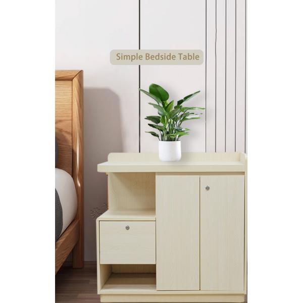 Storage Hospital Bedside Cabinet Customized Night Stand With Drawers
