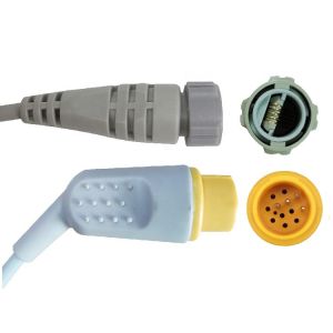 Schiller 4pin IBP adapter cable to Smiths transducer