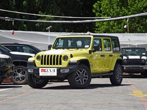 Jeep WranglerLong range new electric vehicle 5 door 5 seat SUV 2022 2.0T 4xe Sahara fluorescent yellow edition used car