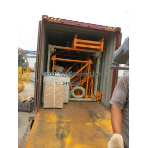 Small 4t QTZ63(5011)Top Slewing Crane Tower Square Steel Sections