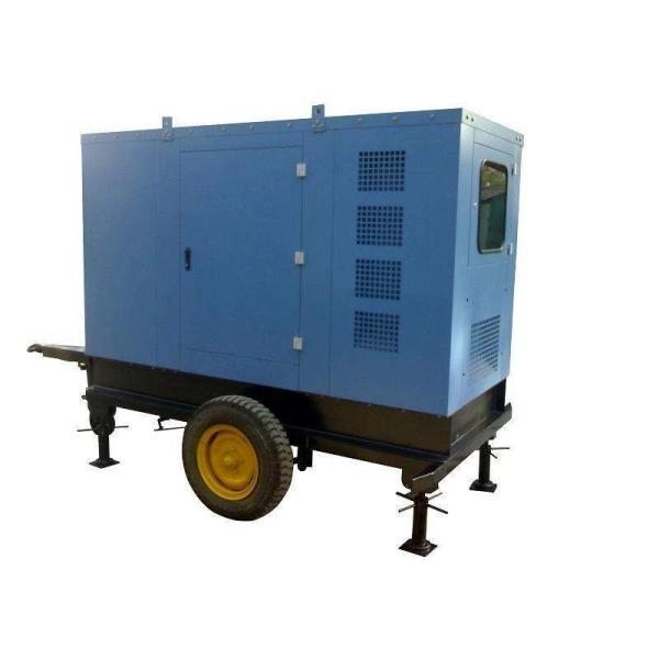 Silent Type Trailer Mounted Diesel Generator , 20KW / 25KVA AC Three Phase Diesel Generator