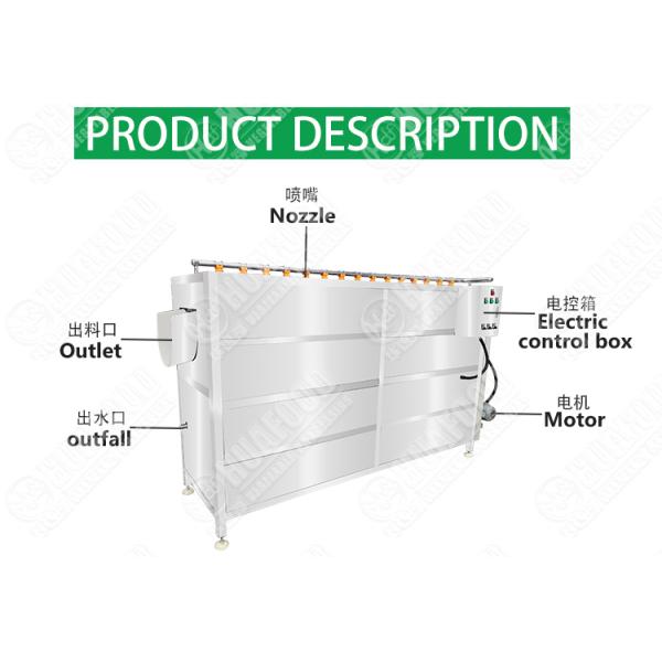 Potato Soft Brush Washing Polished Carrot Taro Stiff Bristle Brush Roll Peeling Cleaning Machine