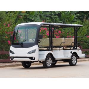 China Safe & Comfortable Electric Sightseeing Bus 11 Seats 72V Lithium Battery High Climbing Ability Support Long Range on sale