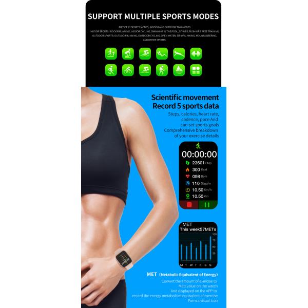 F18 F20 F2 F28 FK78 Inteligente Smartwatch Bluetooth Calling