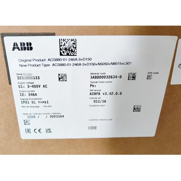 Quality ACS880-01-246A-3+D150+L501+N5050 Frequency Inverter ACS880 Low Voltage AC Drives 132KW wholesale