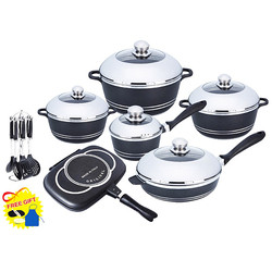 New Arrival 23 Pcs Aluminum Non Stick Cooking Pots Sets Pans And Pots Induction