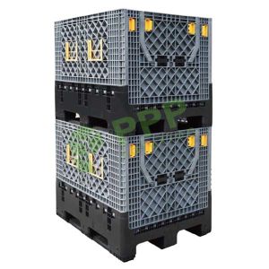 Heavy Duty Plastic Folding Large Container 1200x1000x975mm For Automotive