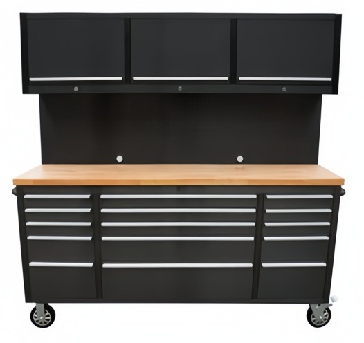 Optional Casters Heavy Duty Lab Workbench Tool Cabinet for Garage Storage QD