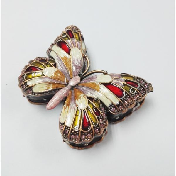 Cute butterfly shape custom portable nice hot sale jewelry box