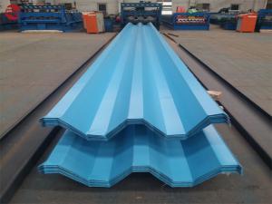 China Aluzinc Galvalume Plastic Roofing Sheet For Greenhouse Width 600mm - 1250mm on sale