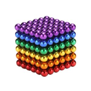 Rainbow Colorful Neodymium Cube Magnetic Balls 216pcs 512pcs 1000pcs