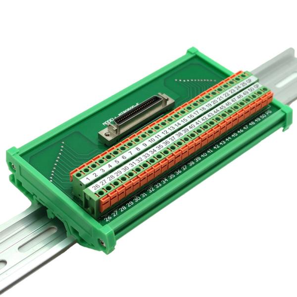 Quality SCSI 50 Pin Quick Connectors Spring Clamp Terminal Blocks Breakout Board Adapter wholesale