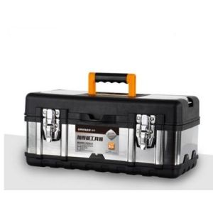 590 * 280 * 265 MM ABS Stainless Steel Hand Trolley Case 2 Chrome Latches With