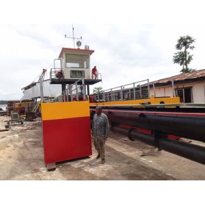 Large River Sand Pumping Machine , Sand Suction Dredger Multifunctional Compact