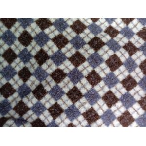 Circled plush fabric with 150 adjustable widths