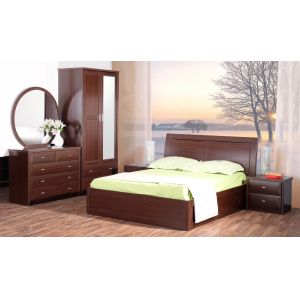 Cheap Apartment Modern Bedroom Collection by Queen Bed and Nightstand with Drawer of chest