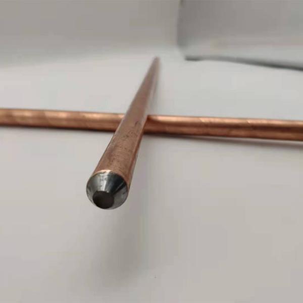Continuous Casting Copper Clad Earth Rod for Grounding System with Pointed Head